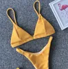 MJ-59 Mayo Kadınlar Seksi Push Up Bikini 2019 Sıcak Satış Plaj Yastıklı Sapanlar Üçgen Tanga Mayo Kadın Brezilyalı Biquini