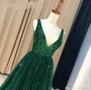 セクシーな新しいデザインvネックa-line long long sequinged zipperバックフォーマルイブニングドレスプロムドレスvestido de noche