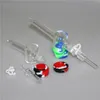 7,5 inch glazen nectar pijp waterpijp met 10 mm 14 mm kwart tips keck clip 5 ml siliconen container terugwinning voor roken