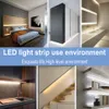 Cuisine placard armoire escalier veilleuse lampe à LED bande étanche Flexible lampe bande capteur de mouvement 5 M USB Tira LED bande lumineuse LED012