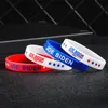 USA JOE BIDEN Party Favor Wristband Red Rubber Silicone Wristbands Filling Of Concave Font Bracelet Women Men Unisex 0 6yx B2