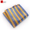 Polyester Hankerchief 60 colors Grid Pocket square Napkin Striped kerchief mocket men's noserag For Party Wedding for Christmas gift