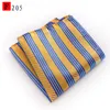 Poliestere Hankerchief 60 colori Grid Pocket square Tovagliolo Fazzoletto a righe finto naso da uomo Per la festa nuziale per il regalo di Natale