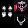 Bridal jewelry necklace earrings threepiece dress Korean wedding jewelry wedding crown headdress yarn Accessories JCE0502948336
