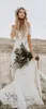 Элегантный Boho кружева свадебные платья 2022 Стиль страны с плеча с короткими рукавами свадебные платье пляж свадебные платья