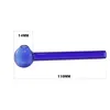 Tubo queimador de óleo de vidro pirex colorido de 12 cm Tobcco Dry Herb Nails Water Hand Pipes Acessórios para fumar Tubo de vidro Smoke Bong