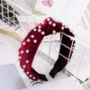 Candy Color Girl Full Beading Bow Design Pleuche hairband Boutique Hair Sticks Affascinante accessorio per capelli