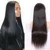 13x4 Lace Frontal Human Hair Wigs For Women Pre plucked Malaysian Straight Human Hair Wigs Transparent Lace Front Wigs 180%