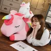 25100 cmKawaii géant licorne en peluche peluche douce licorne douce poupées animaux cheval jouets pour enfants fille oreiller cadeaux d'anniversaire 5559605