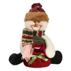 Decorações de Natal 2021 Elk Santa Claus Snowman Snowman Armazenamento de doces Candy Decoração Para presente em casa Biscoit jar1249w