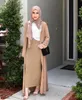 Jupe Femme Fashion Elegant Modest Muslim Fonds Jupe au crayon Longue Longueur-Longueur Encaisselle Partie de coton tricoté Vêtements islamiques Y190428
