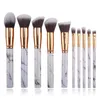 10-teiliges Marmor-Patten-Make-up-Pinsel-Set für Kosmetik, Puder, Foundation, Lidschatten, Lippen, Make-up-Pinsel-Set, Beauty-Tool