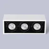 Project Behuizing Decoratie Wit Shell Double Three Heads Down Lamp 20 W 30W Anti-Daslinable Cob Led Spot Grille Lights