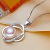 Conjuntos de jóias de brincos de colar de pérolas de água doce, conjuntos de jóias de prata 925 real 925