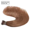 VMAe Indian Human Virgin Remy 1g Per Strand Dubbeldragen Rak 100g Naturlig Svart Brun Nano Ring Tip Keratin Pre Bonded Hair Extensions