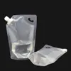 1000ml Plastic Spout Pouch Juice Stand-up Milk Coffee Liquid Beverage Flask Free Food Materials Storage Bags yq01394