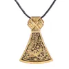 JF084 collier hache Viking nordique gravé symbole spécial motif viking amulette pendentif Vintage colliers femmes bijoux 239H