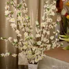 160pcs artificiale primavera plum primaverilo pesca fiore di seta ramo di seta per decorazione per feste di nozze bianco giallo rosso giallo rosa8266990