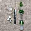 Mini Somking Accessories Nector Collectors Kit 10mm 14mm Joint Colored Tobacco Tools Nector Collector Small Glass Water Pipes Straw Oil Rigs With Box