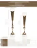 Pilares altos, venta al por mayor, candelabros decorativos de mesa para boda, centro de mesa dorado para decoración de fiestas, best0897