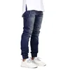 Moda Stretch Erkekler Jeans Denim Jogger Tasarım Hip Hop Koşucular için Erkekler Yıkanmış Düz Pantolon Yeni