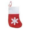 Christmas Socks Decoration Tableware Holders Candy Pouch Bag Knife Spoon Fork Bag Xmas Stockings Dinner Table Ornaments XBJK1910