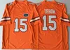 Mens Florida Jacarés Tim Tebow Jerseys 22 Emmitt Smith 6 Jeff Driskel NCAA da Faculdade de Futebol Jerseys Branco Azul Laranja S-3XL