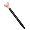 Новый дизайн моды 15 цветов творческий бабочка алмаз металл шариковая ручка роскошь ручка школа моды офиса рождественские подарки