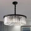 Luxe kristallen kroonluchters lichten armatuur moderne ronde hanglamp armatuur druppel voor woonkamer eetkamer restaurant café binnenverlichting