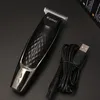 Kemei Hair Trimmer Elektriska män Stål Trådlös Clipper USB Uppladdningsbar Professionell Salong Mens Cutter KM-1951