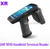 Xiruoer ISO18000-6C UHF RFID Handheld Terminal Reader Android 8.1 BarCode Scanner Android PDA Longa UHF Leitor com e WiFi Blue-Tooth GPS