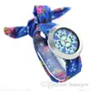 flower cloth fabric watch fashion women dress Beautifully watch ladies wristwatch sweet girls bracelet watch