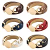 2019 Braccialetti rotondi in lega d'oro alla moda Braccialetti regolabili in 6 colori Bracciale largo in pelle Charm Bracciale unisex per donna