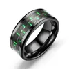 UPDATE Carbon Fiber Black Wedding Rings band Promise Engagement Ring For Men Women Love mens jewelry