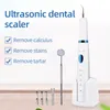 Fai da te senza acqua Sbiancamento dei denti Scaler Ultrasuoni Vibrazione One-Key 3-Gear Lavoro efficace Rimozione della placca Macchie Tartaro Raschietto Wireless Cha