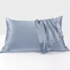 19momme 100% Silk Pillow Case Zipper Type Simple Style Texture Class6A High Count and High Density Natural Fiber Pillowcase Bedding Set