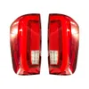 2PCS LED TAILLIGHTS 리어 램프 DRL 브레이크 라이트 NISSAN NAVARA NP300 2017 2017 2018 2019 2020 2021 용 테일 라이트