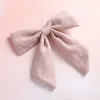 Baby Photo Props 14 Colors Girls Hot Sale Cotton Fabric Bowknot Princess Barrettes Childrens Korean Style Hair Clips For Party