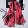 Partihandel-Scarfs för kvinnor Lätt utskrift Blommönster Scarf Shawl Fashion Scarves Sunscreen Shawls Kvinnor Lyxig designer Scarfs