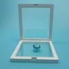 160*160*20mm Klar PET Membran box Halter Schwimmende Vitrine Ohrring Edelsteine Ring Schmuck Suspension Verpackung box