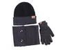 Winter-Set, Beanie-Mütze und Infinity-Schal, Touchscreen-Handschuhe, gestrickt, 3-teiliges Winter-Strickmützen-Set, warme Beanie-Schal-Handschuhe3013040