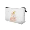 Designer-maquiagem bolsa cosmético sacos 3d impressão flamingo princesa cute presente para meninas organizador de maquiagem dropshipping 51071