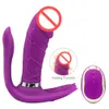 Vibratore indossabile da donna Vibratore riscaldato Mutandine a farfalla Potente vibratore Clitoride Plug anale Dildo Giocattoli sessuali