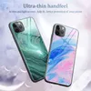 Marmorglas-Telefonhülle für iPhone 11 Pro X XR XS MAX Farbverlauf-Hartglashülle für iPhone 6 6S Plus 8 Plus