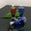 Mini Color skull glass water bottle Glass bongs Oil Burner Glass Water Pipe Oil Rigs Smoking Rigs Free