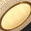 Teanery American Style Медный светодиодный потолочный лампа круглый Dia.50см Ультратонкий светодиодный проход с балконом современный минималистский