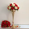 Yeni stil Metal Vazolar 50cm Gümüş / Altın Masa Düğün Centerpieces Olay Yol Çiçek Ev Dekorasyon senyu0367 için Raf Kurşun