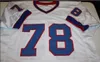 Mit Custom Men Youth women Vintage BRUCE SMITH #78 SEWN STITCHED AFC CHAMPION Football Jersey size s-4XL or custom any name or number jersey