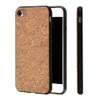 100% ECO Przyjazny Cork Wood Soft TPU Rama Telefon Przypadki do iPhone 6 7 8 Plus X XR XS 11 Pro Max Fashion Powłoki Cover