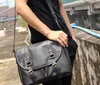 Satchel Bag Men PU Retro Cross Flap Pocket Hasp Cross body Bags Black Coffee